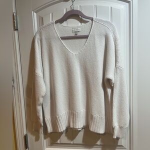 Lucky Brand Women's Cream Sweater - Size L
